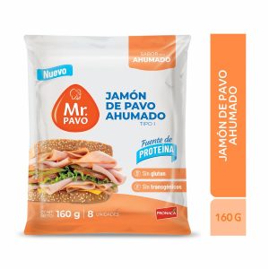Jamón De Pavo Ahumado MR. PAVO 160 G