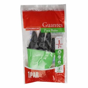 Guantes Para Baño Talla 7 1/2 S SUPERMAXI 1 Par