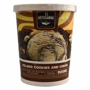 Helado Cookies & Cream EL ARTESANAL 900 Ml