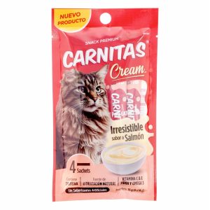Snack Para Gatos Cream Sabor A Salmon CARNITAS 56 G