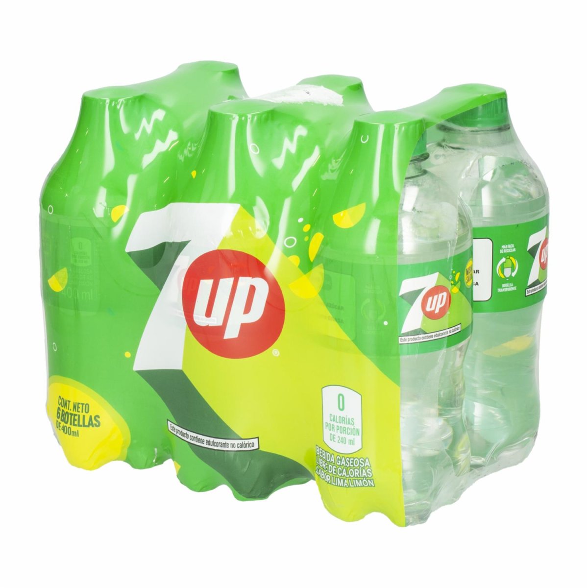 Bebida Gaseosa Sabor A Lima Limón SEVEN UP 6 X 400 Ml