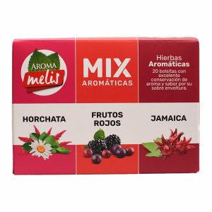 Te Aromático Mix Frutos Rojos  Horchata Y Jamaica AROMA MELIS 24 G