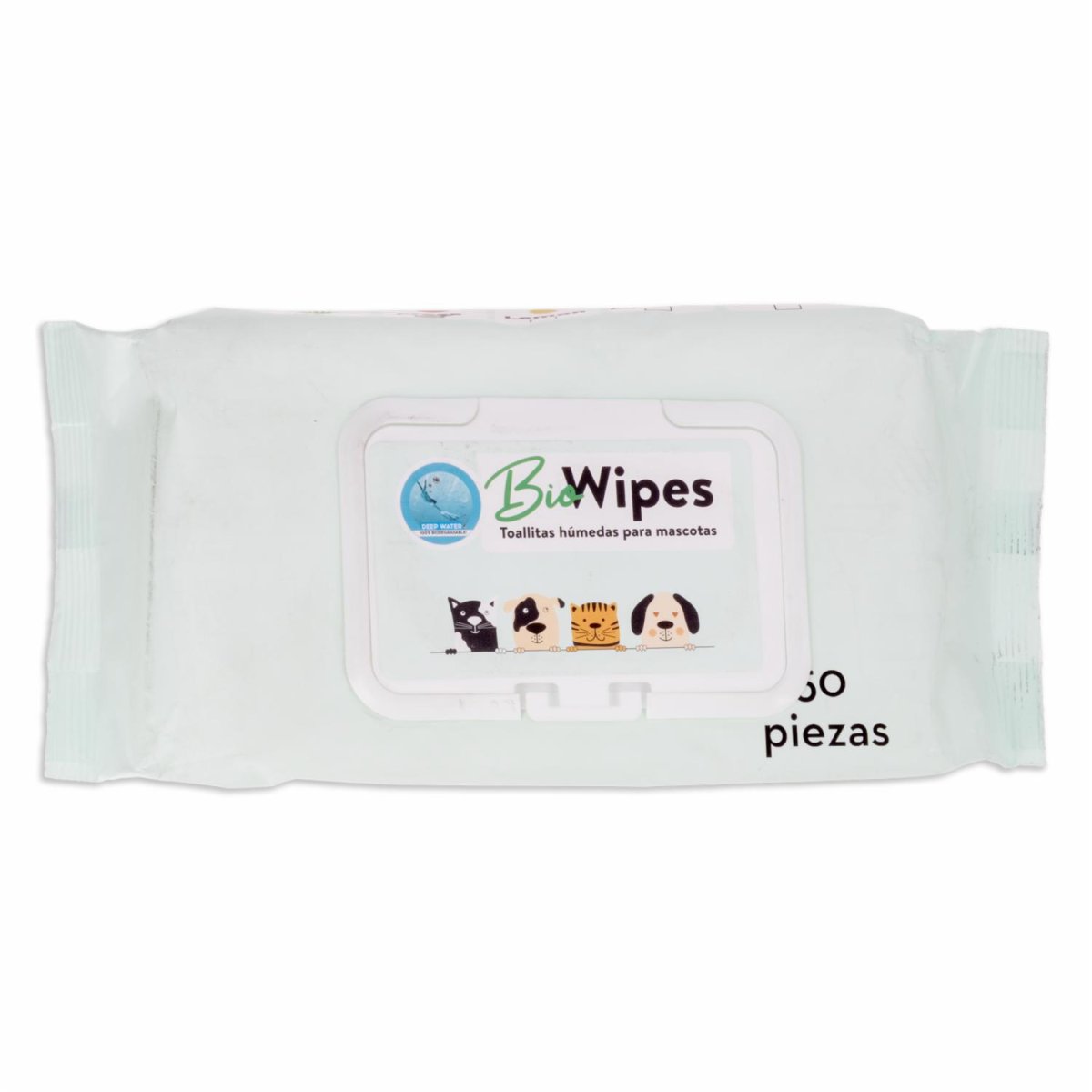 Toallas Húmedas Para Mascotas Fragancia Fresa 16×20 Cm BIOWIPES 50 Piezas