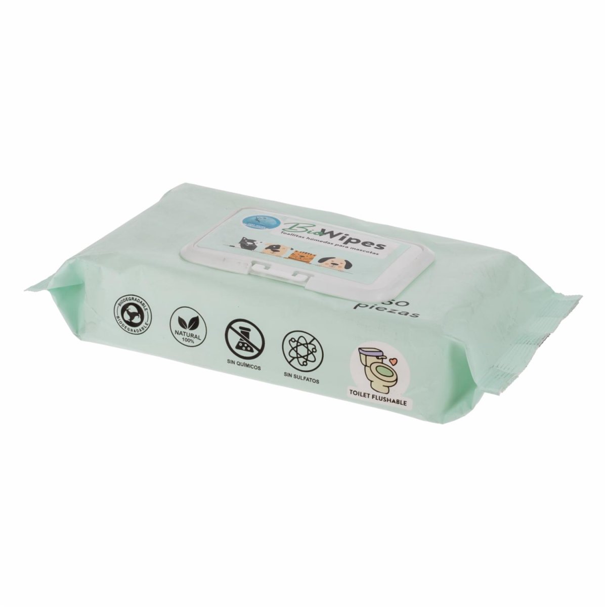 Toallas Húmedas Para Mascotas Fragancia Fresa 16×20 Cm BIOWIPES 50 Piezas - Imagen 5