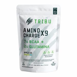 BCAAS Aminoácidos AminoChargeX9 Apple Ice TRIBU NUTRITION 330 G