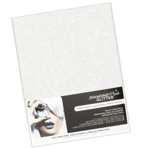 Inkjet Printable Glitter Cardstock / Cartulina Glitter Blanca Imprimible