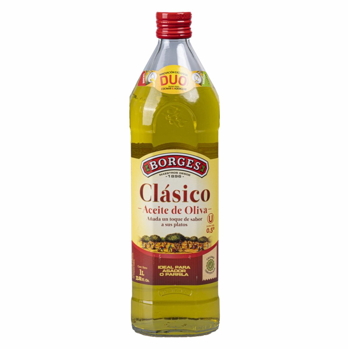 Aceite De Oliva Clásico Mezcla Vidrio BORGES 1000 Ml - Imagen 2