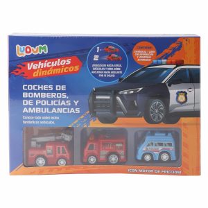 Libro Coches De Bomberos, De Policías Y Ambulancias LUDUM 12 Páginas