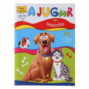Libro A Jugar Con Mascotas Juega Y Colorea BEASCOA 28 Páginas