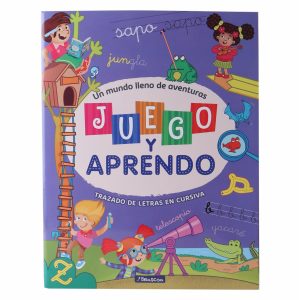 Libro Juego Y Aprendo Trazado De Letras En Cursiva BEASCOA 25 Páginas