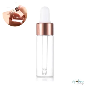 Gotero de Vidrio con tapa Color Oro Rosa 5ml