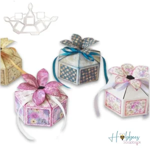 Suaje de Cajita Hexagonal de Pétalos