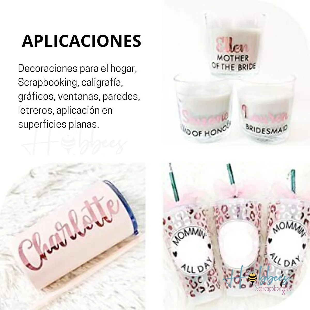 BF Mirror Chrome Adhesive Vinyl / Vinil Adhesivo Libre de Burbujas Oro Rosa - Imagen 2