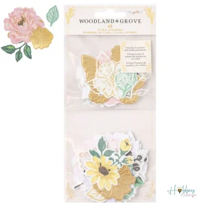 Woodland Grove Ephemera Die-Cuts / Recortes Decorativos Flores