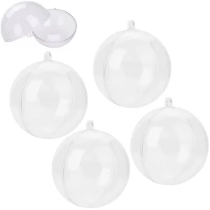 5 Esferas de Acrílico para Rellenar 8cm