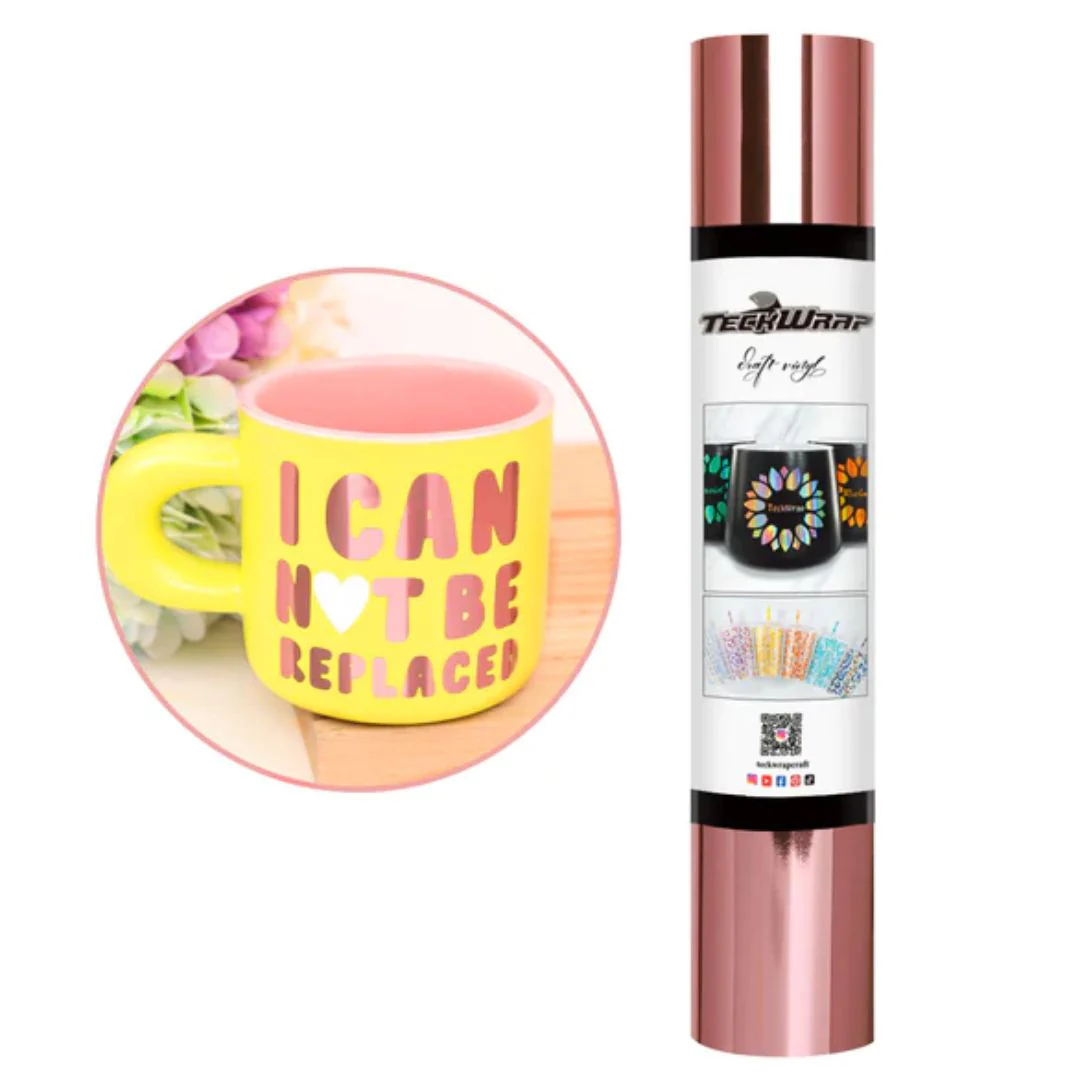 BF Mirror Chrome Adhesive Vinyl / Vinil Adhesivo Libre de Burbujas Oro Rosa