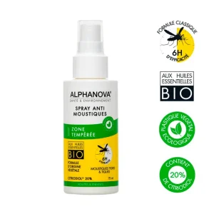 Antimosquitos Zona Templada – 6 horas eficacia 75 ml. Alphanova Antimosquitos