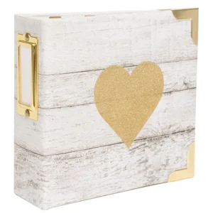 Glitter Heart Album 4" / Mini Álbum Fotográfico Con Glitter