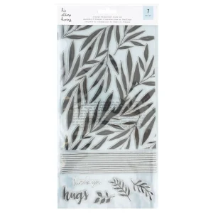 Foliage Bckground Stamp Set / Sellos para Fondos de Follaje Hojas