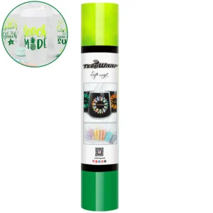 Neon Yellow-Green Cold Color Changing / Vinil Adhesivo Neón Cambia Color con Frío Amarillo a Verde