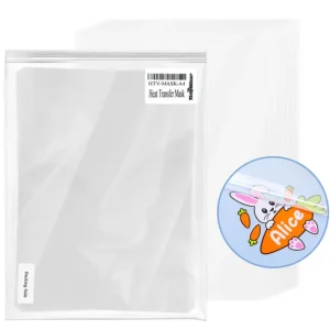 Heat Transfer Mask Sheets / 15 Hojas de Transfer Térmico Transparente Liner