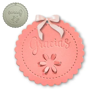 Suaje de Etiqueta Pop-Up Flor, Gracias