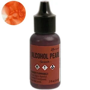 Tim Holtz Alcohol Pearls Scorch / Tinta al Alcohol Aperlada Ladrillo