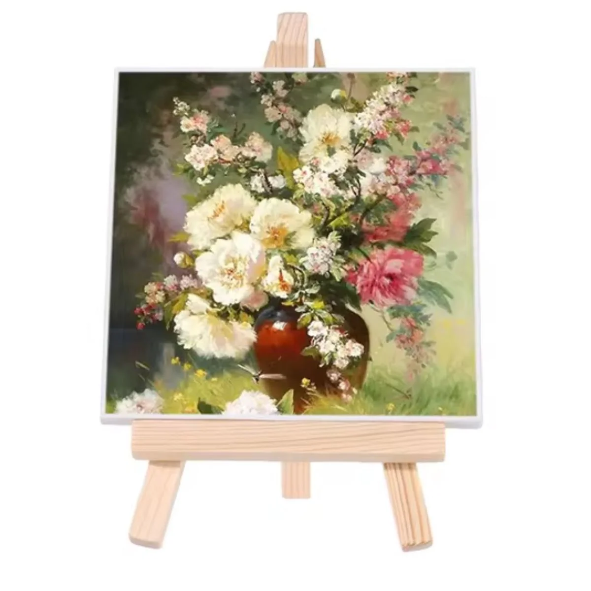Wooden Mini Easel With Canvas 4.5" / 10 Mini Caballetes con Bastidor - Imagen 3