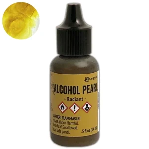 Tim Holtz Alcohol Pearls Radiant / Tinta al Alcohol Aperlada Amarillo Radiante