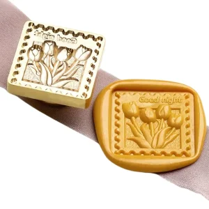 Sello de Metal para Lacre Tulipanes