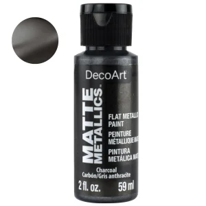 Acrylic Matte Metallics Charcoal / Pintura Acrílica Metálica Mate Color Carbon
