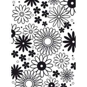 Flower Frenzy Embossing Folder / Folder de Grabado Flores Frenesí