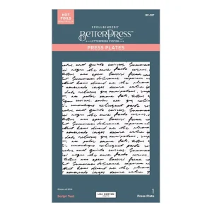 Script Text Press Plates / Placa para Estampado y Grabado Escritura