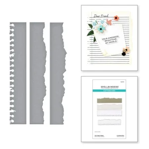 Torn Paper Edges Cutting Dies / Suajes De Corte Con Bordes De Papel Rasgados