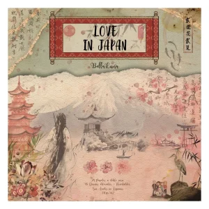 Paquete 24 Papeles Love In Japan Recortables 8x8"