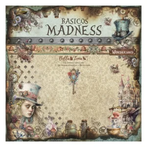 Paquete 12 Papeles Básicos Madness Recortables 8x8"