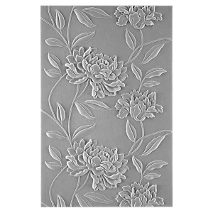 3D Textured Impressions Beautiful Blooms / Folder De Grabado 3D Flores Hermosas