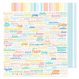 Buenos Dias Patterned Paper Celebrates / Papel Estampado Doble Cara