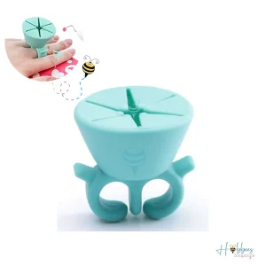 Anillo Colector de Desperdicios de Vinil Adhesivo Color Aqua