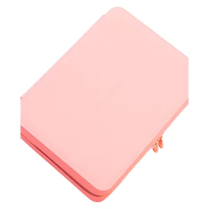 Estuche Caja de Cuero Vegano Deluxe Rosa