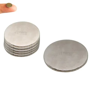 5 Imanes de Neodimio Planos Redondos Ultra Fuertes 15 x 2 mm