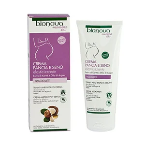 Crema antiestrías para abdomen y senos con Argán y Karité 200 ml. Bionova mamá