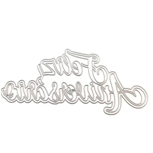 Suaje de Feliz Aniversario con Sombra