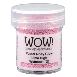 Ultra High Embossing Powder / Polvo Embossing Pastel Rosy Glow Ultra Realzado