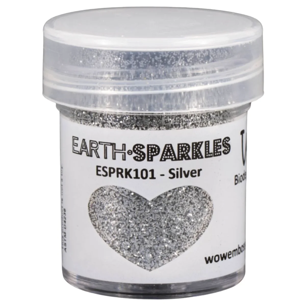 Earth Sparkles Glitter / Polvo Brillantina Plata Biodegradable