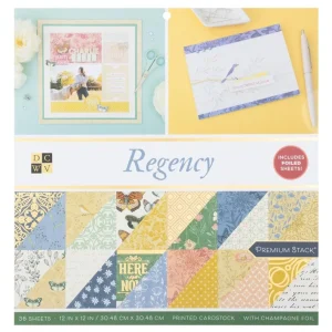 Regency Premium Paper / Paquete Papel Premium Regencia 12 x12"