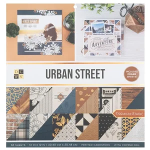 Urban Street Premium Paper / Paquete Papel Premium Calle Urbana 12 x12"
