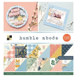 Humble Abode Cardstock Stack / Paquete Cartulina Morada Humilde 12 x12"
