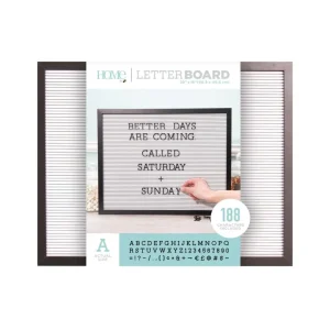 20 x 16 LetterBoard Black Frame / Tablero de Mensajes #12