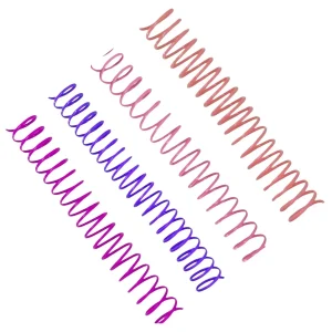 5 Espirales para Encuadernación 3:1, 25mm, Color Mixto #82